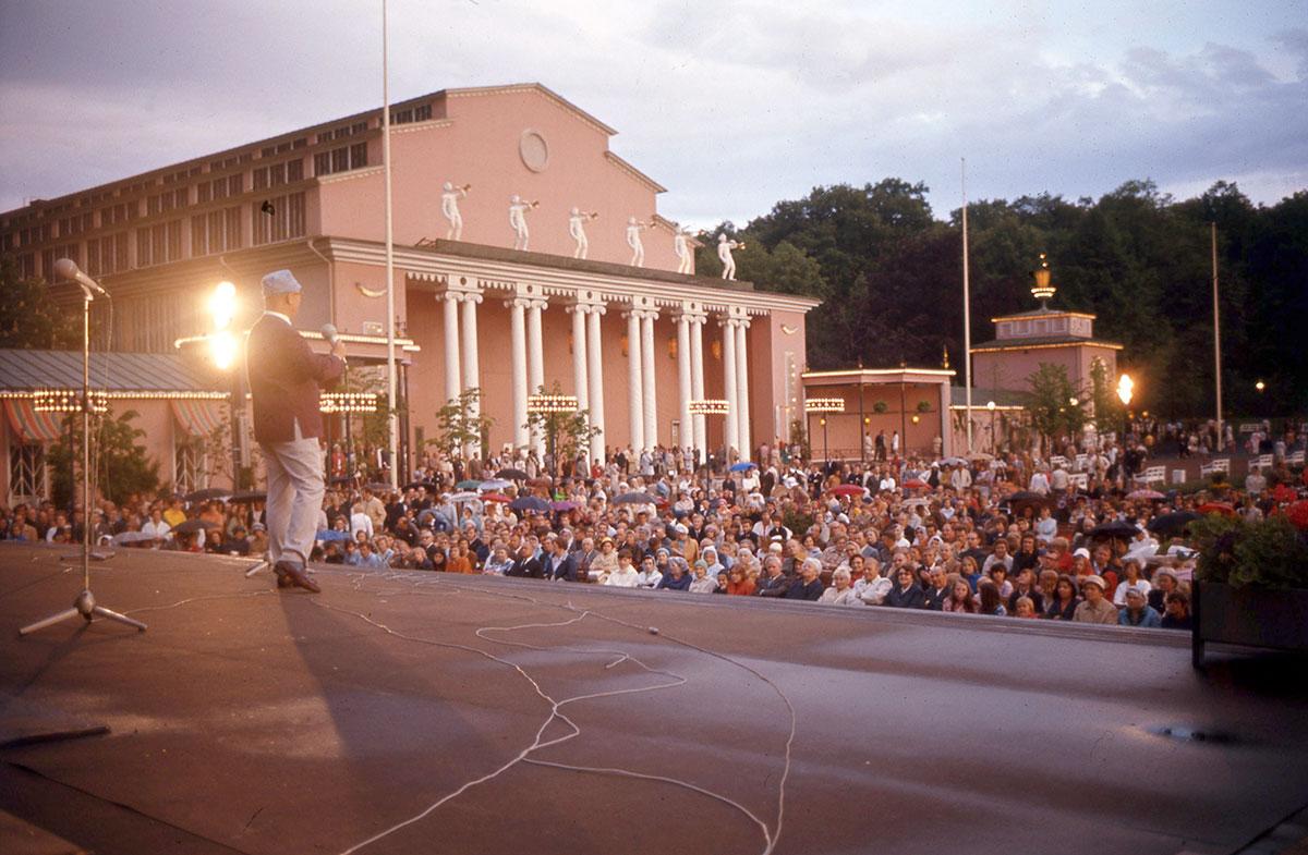 Povel Ramel på Stora scenen 1971.