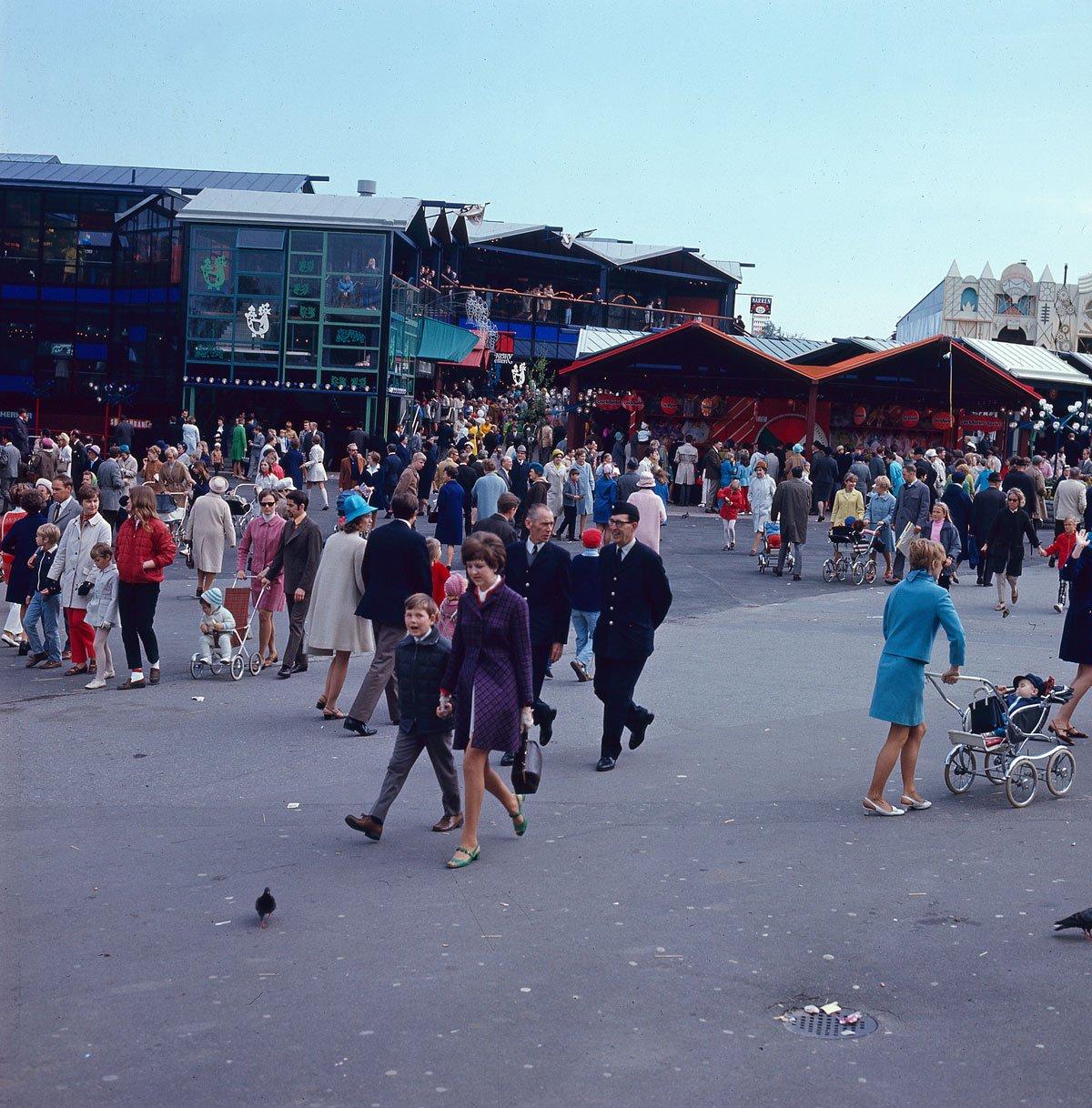 Nya södra området, med Spelhuset, 1969.