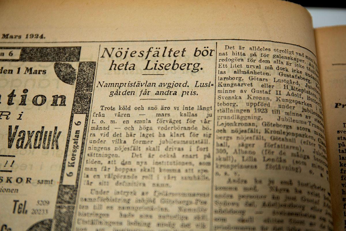 Tidningsartikel från 1924.